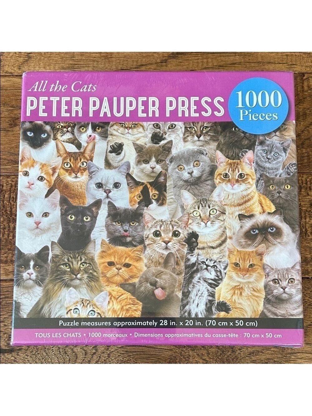 Peter Pauper Press All The Cats 1000 Piece Jigsaw Puzzle New NIB Sealed 28" x 20